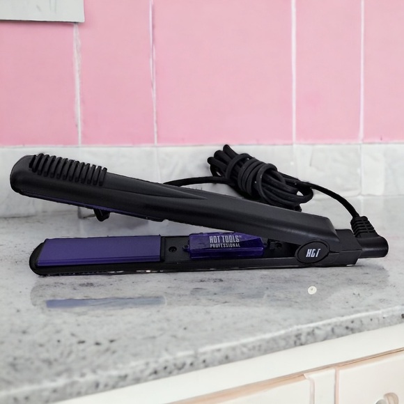 Hot Tools Pro Ceramic Tourmaline Salon Flat Iron - 1" (New - Never Used!) - Picture 1 of 7